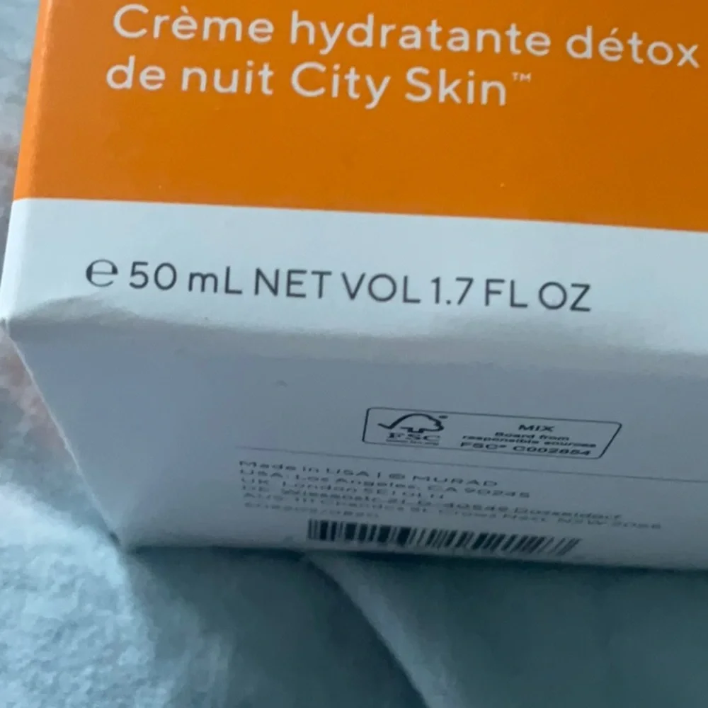 NEW Murad Environmental Shield City Skin Overnight Detox Moisturizer 1.7 oz